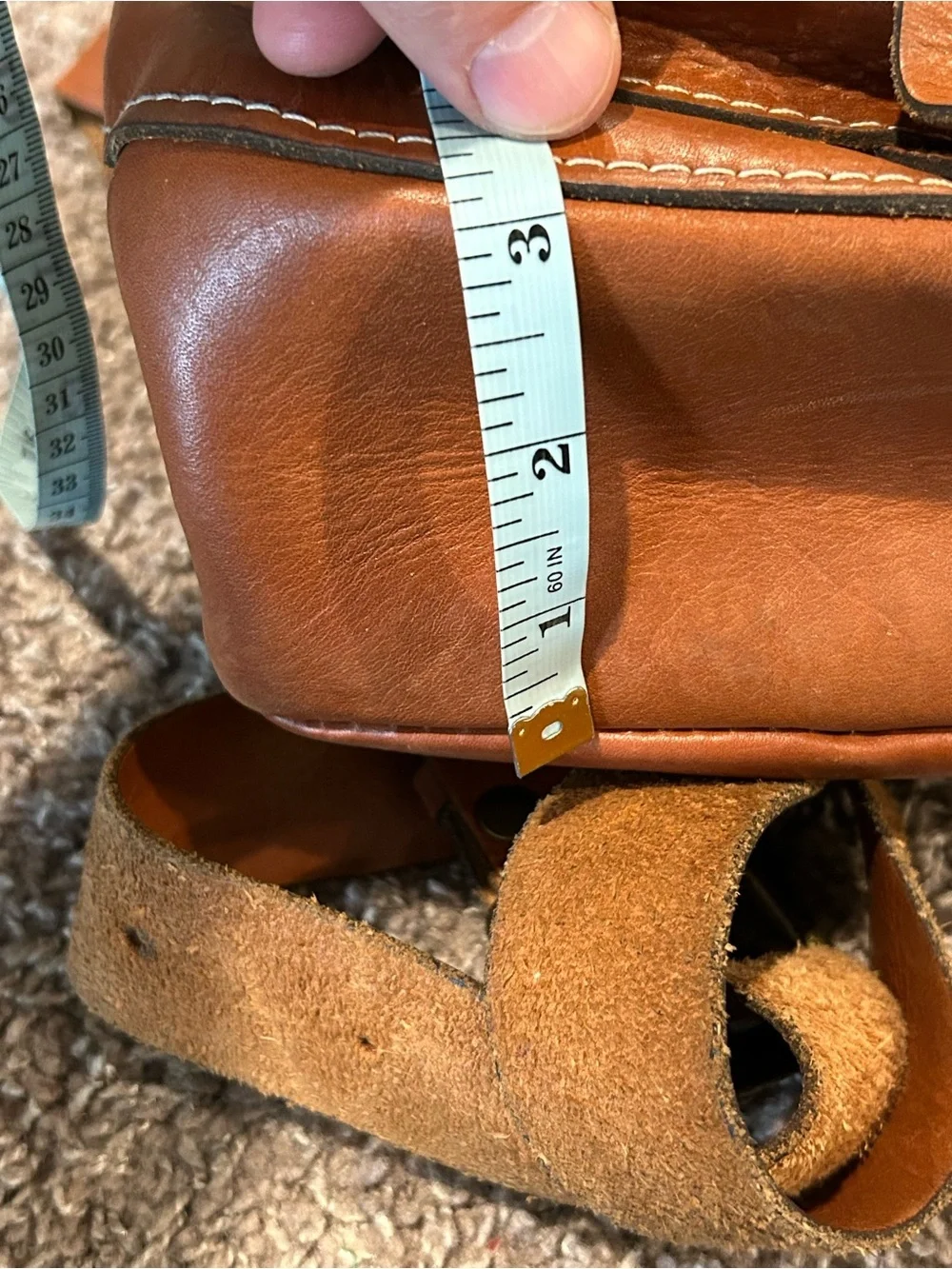 Patricia Nash Italian Saddle Leather Crossbody Bag Western Boho